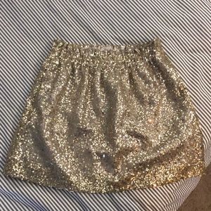 J.Crew Sequin Mesh Bell Mini Skirt w/pockets!